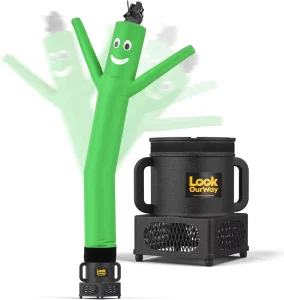 Giant Air Dancers Wacky Waving Inflatable Tube Guy 7ft Tall Advertising Waving Dancing Man Sky Dancer Blower Green