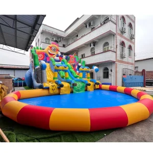Giant Bounce House Water Slides Inflatable Water Slide With Pool for Kids