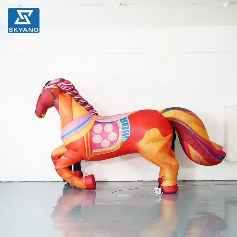 Giant Cartoon Inflatable Horse Model Mall Party Festival Event Decoration Inflatable Animal Model
