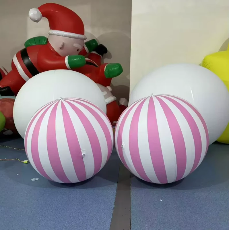 Balão de Praia Inflável Colorido Gigante para Eventos - Bomba de Ar Elétrica Durável e à Prova de Água