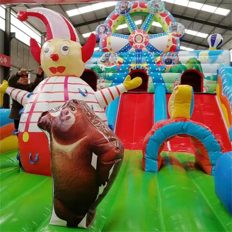 Giant Commercial Outdoor Inflatable Animals Themed Jumping Castle with Blower PVC Material Customizable Size