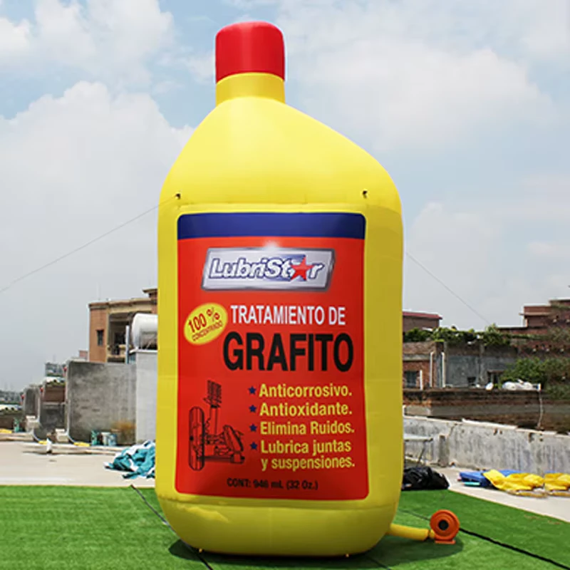 Modelo de Garrafa Inflável Gigante de Óleo de Motor - Promoção Comercial para Eventos de Publicidade ao Ar Livre