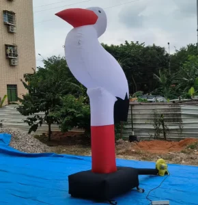 Giant Customized Inflatable Crane Cartoon Inflatable Stork with Baby Model Balloon
