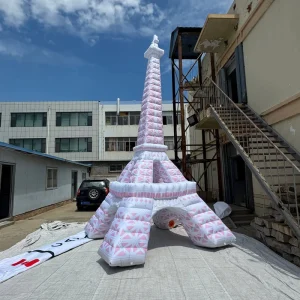 Giant Customized Inflatable Eiffel Tower Model Landmark for Commercial Advertising Outdoor Event Decoration