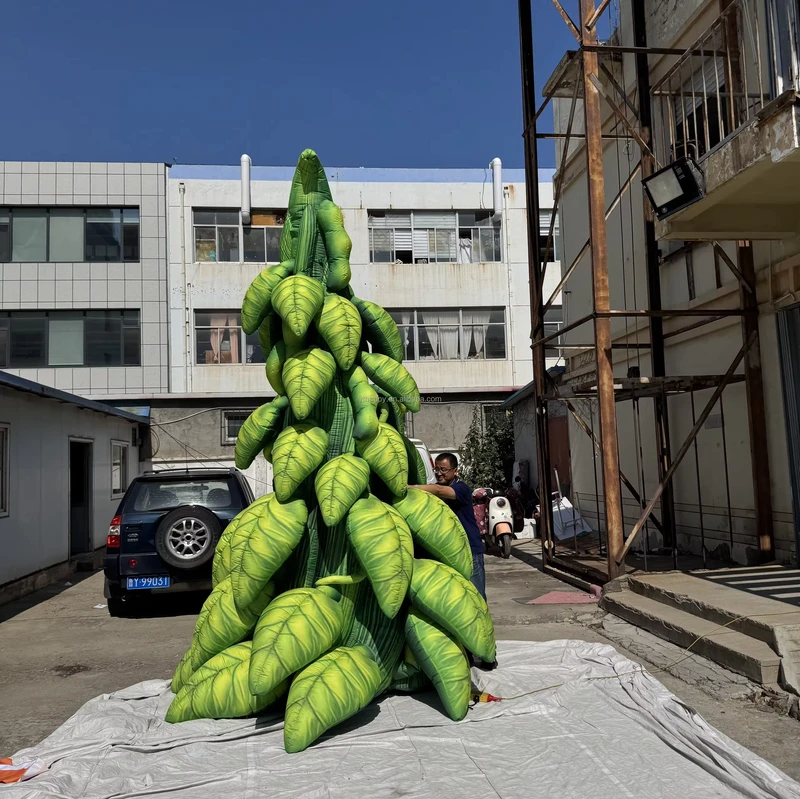 Modelo de Videira Inflável Personalizado Gigante Grande Decoração de Planta Verde para Decoração de Eventos