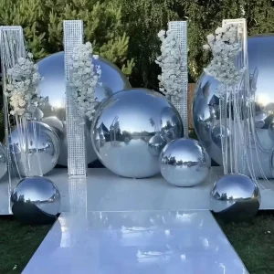 Giant Event Decoration PVC Nightclub Inflatable Balloon Disco Party Wedding Gold Silver Floating Sphere Inflatable Mirror Ball