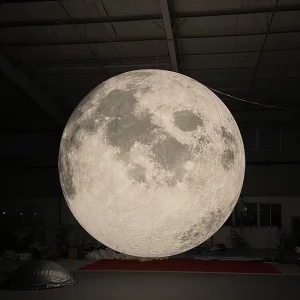Giant Events Reclame Opblaasbare Maan Zon PVC UV Beschermd RGB Veranderende Lichtbal Strand Maan Ballon Waterdicht Festival