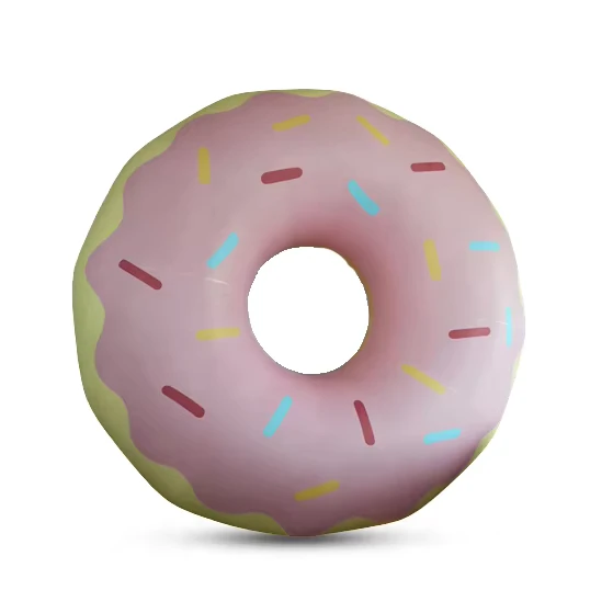 Balon Donat Inflatable PVC Raksasa dengan Helium untuk Promosi