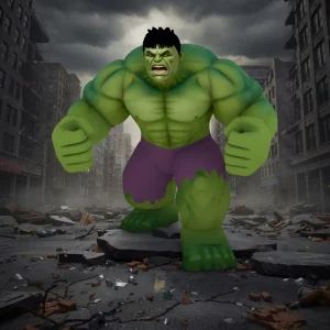 Giant Green Inflatable Hulk Custom Logo Adult Size Cartoon Character Decoration for Advertising and Events