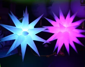 Giant Inflatable Advertising RGB LED Star Lighting Model for Party Decor