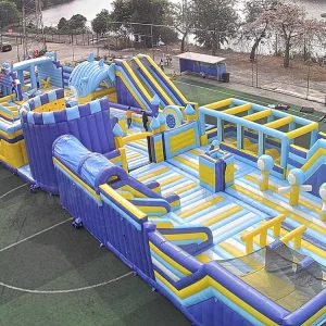 Giant Inflatable Amusement Bounce Park Obstacle Course Sport Games Inflatable Playground Theme Park for Commercial