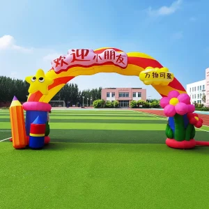 브랜드 프로모션 시장 이벤트 및 사진 체크인 장소를 위한 거대한 인플레이터블 아치