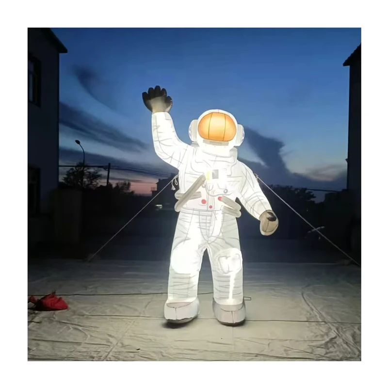 Giant Inflatable Astronaut Model Custom Large Inflatable Spaceman Cartoon Air Model for Theme Exhibition Outdoor Event Decor