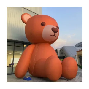Giant Inflatable Bear Cartoon Model for Outdoor Events Decorations Includes Blower Accessory