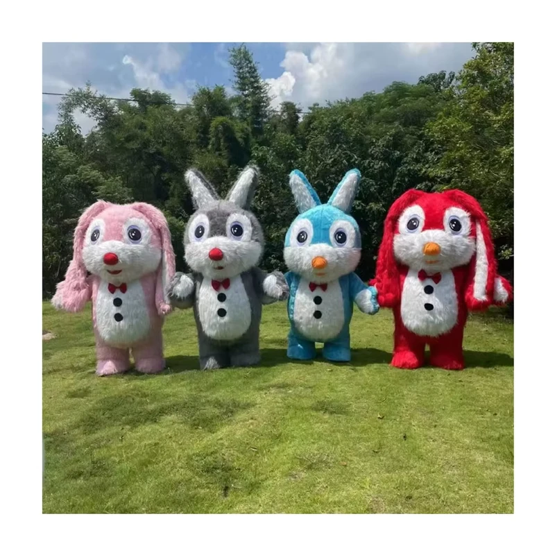 Costume de mascotte ours gonflable géant pour adulte, combinaison marchable, tenue de scène pour divertissement