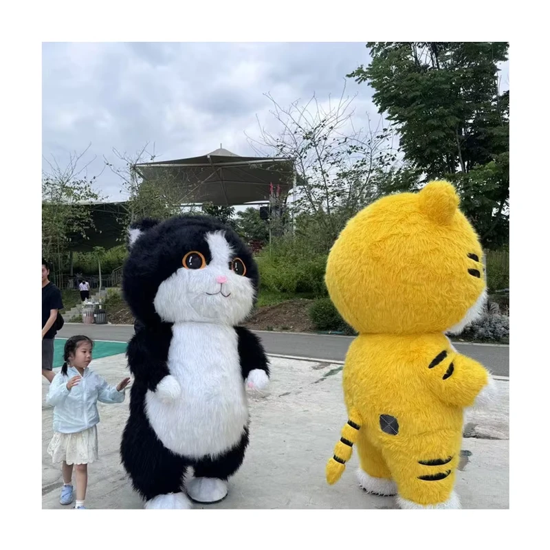 Fato de Urso Inflável Gigante para Adultos, Usável, Traje de Personagem para Entretenimento