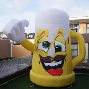 Giant Inflatable Beer Air Dancer Fat Costume Animal Characters Arch Type