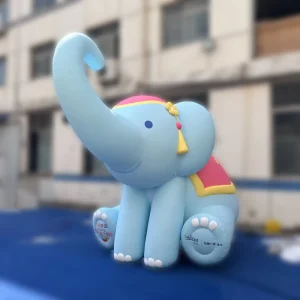 Giant Inflatable Cartoon Elephant Model Waterproof Inflatable Animal Sculpture for Amusement Park Theme Decoration