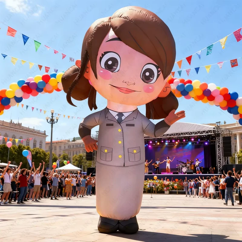 Riesiges Aufblasbares Cartoon-Modell Individuelle Displayfigur für Außenwerbung Menschliche Figur Requisite für Event- und Messe-Dekoration