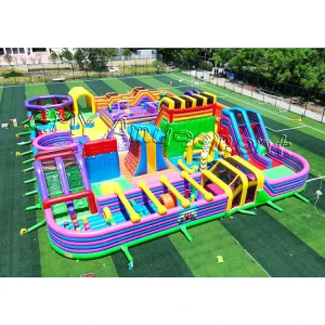 Taman Kastil Inflatable Raksasa, Taman Hiburan Inflatable Luar Ruangan, Kota Fun, Taman Trampolin Tematik untuk Anak-anak
