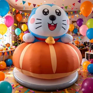 Giant Inflatable Cat Cartoon Custom Inflatable Big Mascot Model for Event Decoration Colorful Advertising Inflatables