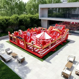 Giant Inflatable Circus Fun City Park Jump Playground Commercial Obstacle Course Park for Adult