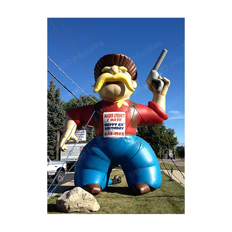 Cowboy Inflável Gigante para Publicidade