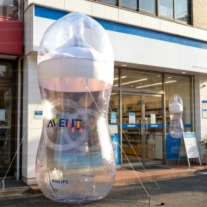 Giant Inflatable Custom Logo Baby Bottle Nipple Bottle Breast Pump Maternity Product Advertising Inflatable Model For Retail Pop