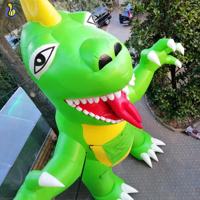 Model Dinosaur Inflatable Raksasa Kartun untuk Iklan dengan Blower