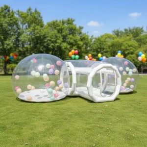 Giant Inflatable Double Bubble Ballonnen Bubble House PVC Materiaal 20-Persoons Capaciteit voor Kinderfeesten