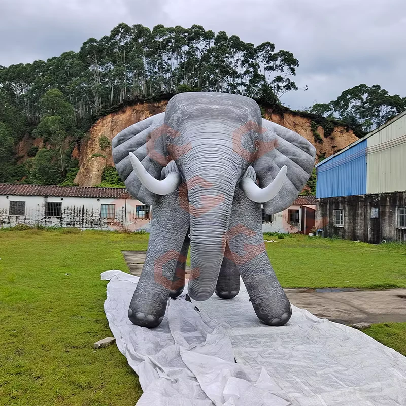 Model Balon Gajah Inflatable Raksasa untuk Acara Komersial