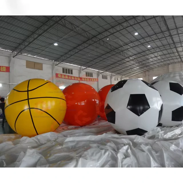 巨大インフレータブルフットボールイベント インフレータブルサッカーボール バスケットボール バレーボール 広告用エアビーチボール