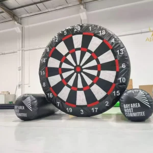 Giant Inflatable Game Target PVC Tarpaulin, Inflatable Football Plate Model for Playing