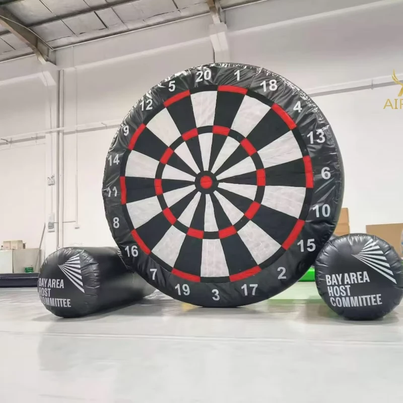 Giant Inflatable Game Target PVC Tarpaulin, Inflatable Football Plate Model for Playing