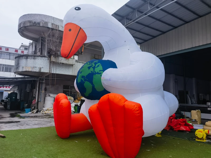 Giant opblaasbare gans model dierenballon opblaasbare zwaan decoratie voor evenement