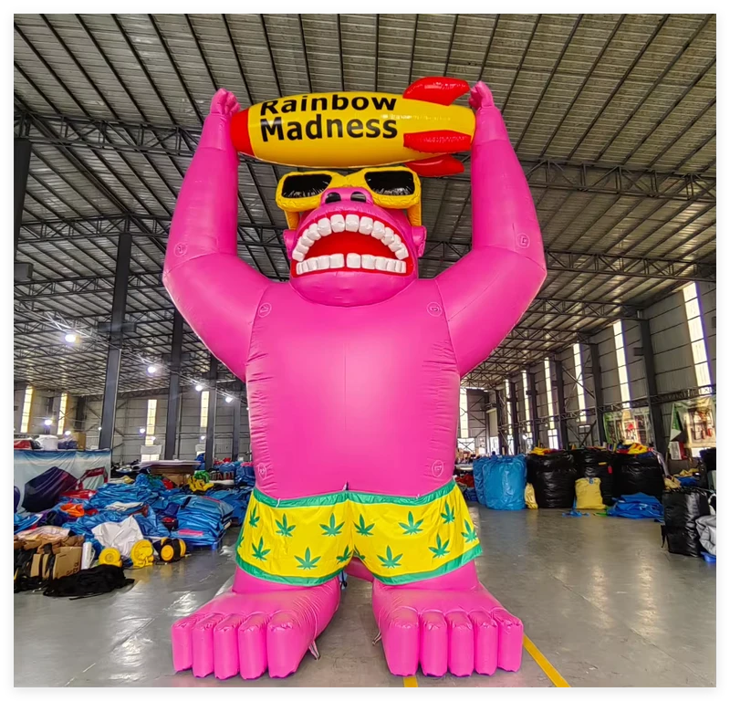 Giant Inflatable Gorilla Advertising Mascot Cartoon Character