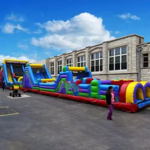 Giant Inflatable Obstacle Course Wipeout Race Games Bouncer Combos Equipment Inflatable Obstacles Boot Camp Challenge