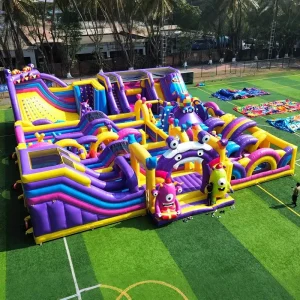 Giant Inflatable Park Kids Inflatable Playground Inflatable Obstacle Course for Adults Bounce House for Children