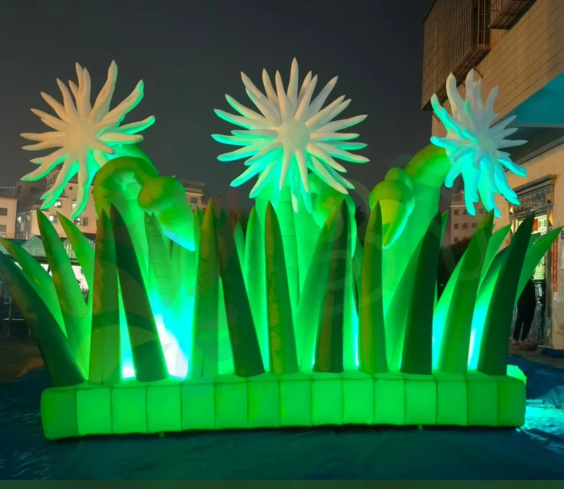 Model Tanaman Inflatable Raksasa Pohon Palm Inflatable untuk Iklan Luar Ruangan