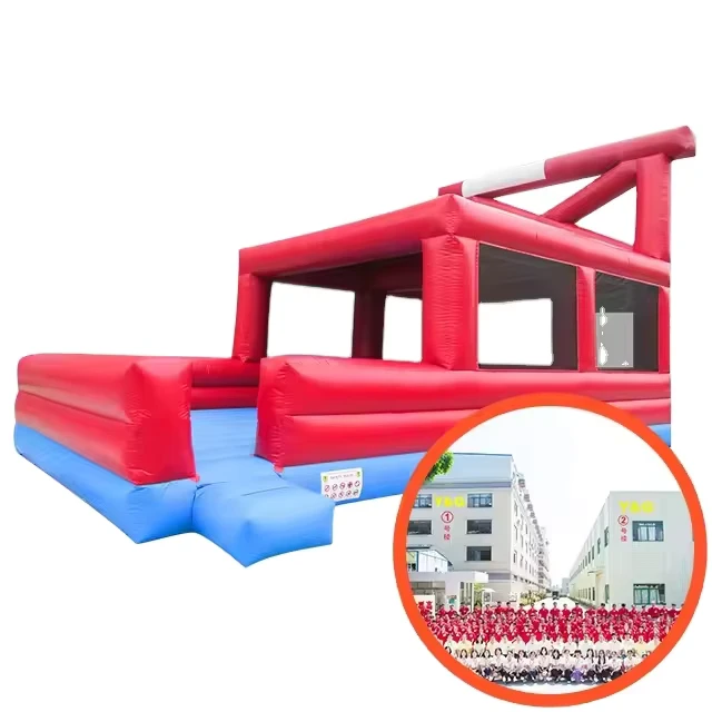 Giant Inflatable Playgrounds Red Square Indoor Outdoor Slide Bounce House Inflatable Bouncers for Sale Canada