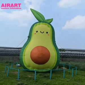 Giant Inflatable Plush Avocado Toy for Stage Props Fresh Avocado for Promotions Avocado Statue