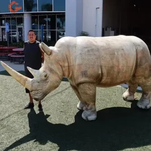 Giant Inflatable Rhinoceros Model Inflatable Rhinoceros Mascot Inflatable Animal for Event Decor Advertising Balloon
