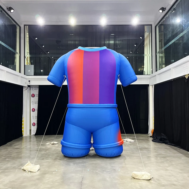 Giant Inflatable Sport Costume Soccer Football Jersey T-shirt Waterproof Durable Customizable Colors Promotion