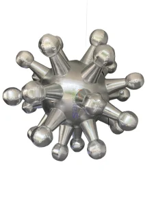 Giant Inflatable Thorn Ball Custom Roof Structure Inflatable Viral Model for Science Museum Theme Decoration