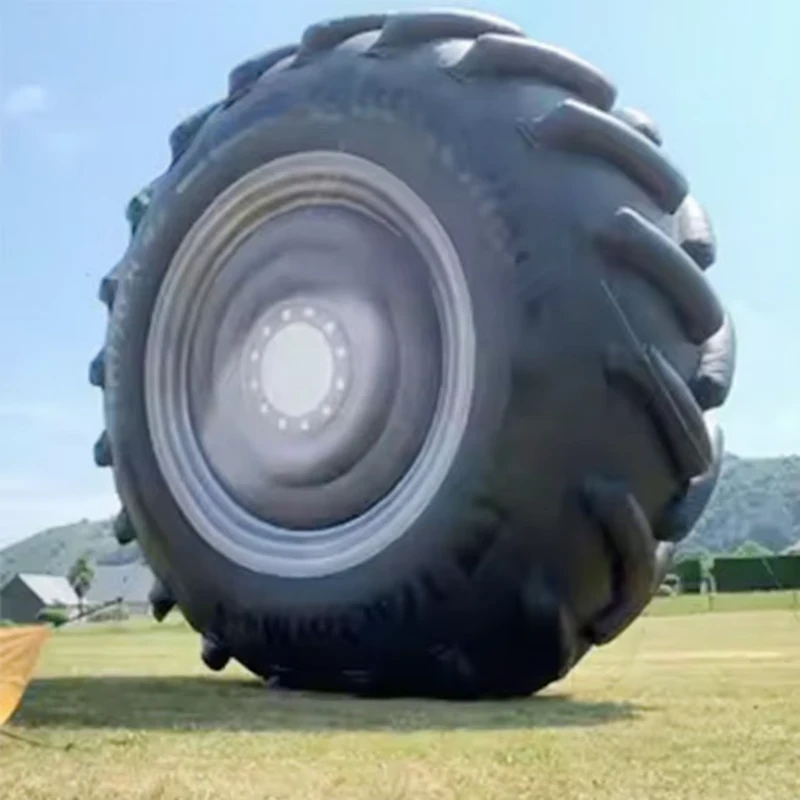Giant Inflatable Tyre Car Tire Balloon Model Custom Oxford Cloth PVC Tarpaulin for Outdoor Events