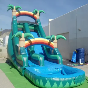 Giant Inflatable Water Slide Dry Wet Dual Use Bouncy Castle Jumping House 0.55mm Thick PVC Material Eco Friendly 20
