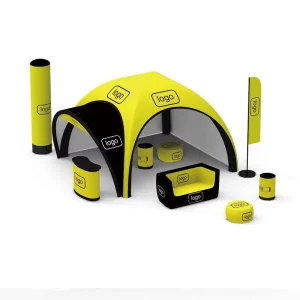 Tenda a cupola gonfiabile gigante in poliestere impermeabile per eventi sportivi all'aperto, pubblicità commerciale e uso espositivo