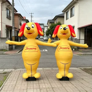 Giant Inflatable Waving Cartoon Dog Air Dancer Air Waver Sky Dancer Pet Shop Animal Advertising Inflatable Model For Retail Shop