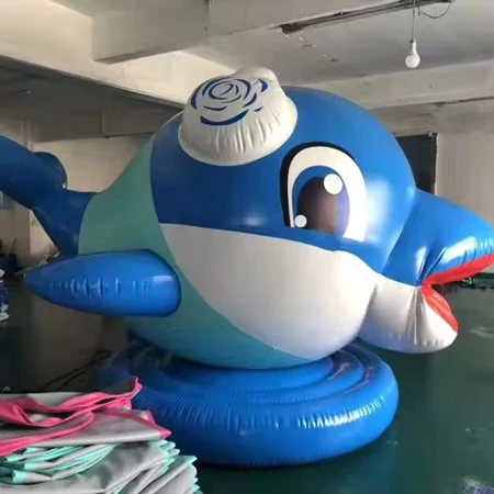 거대한 인플레이터블 고래 물고기 모양 풍선