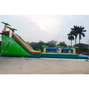 巨大ジャングルインフレータブルスライド トロピカルパームス インフレータブルウォータースライド 大人用
